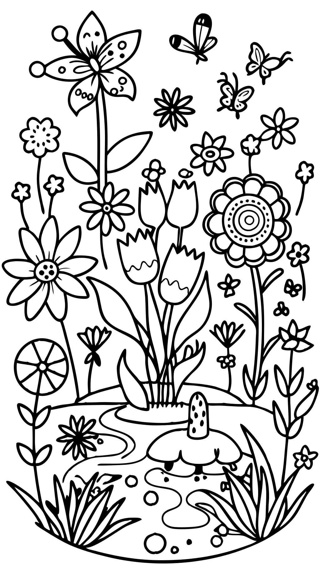 adult coloring book page